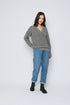 Christy-Mock Neck Split Front Pullover